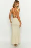 Beverley Cream Mesh Maxi Dress sold by Beginning Boutique