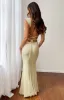 Beverley Cream Mesh Maxi Dress sold by Beginning Boutique