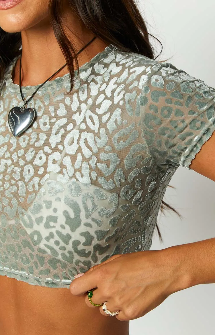 Monica Sage Crop Top sold by Beginning Boutique product image thumbnail 5