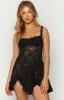 All Mine Black Lace Mini Dress sold by Beginning Boutique