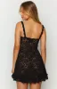 All Mine Black Lace Mini Dress sold by Beginning Boutique