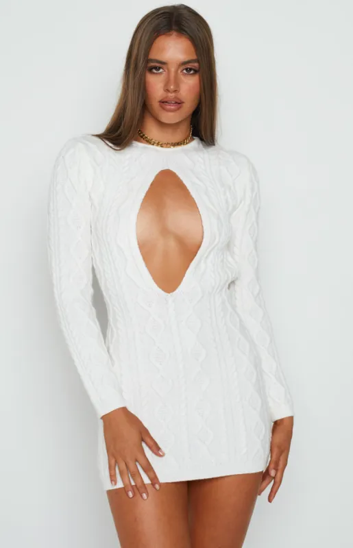 Quarter Century White Dress sold by Beginning Boutique