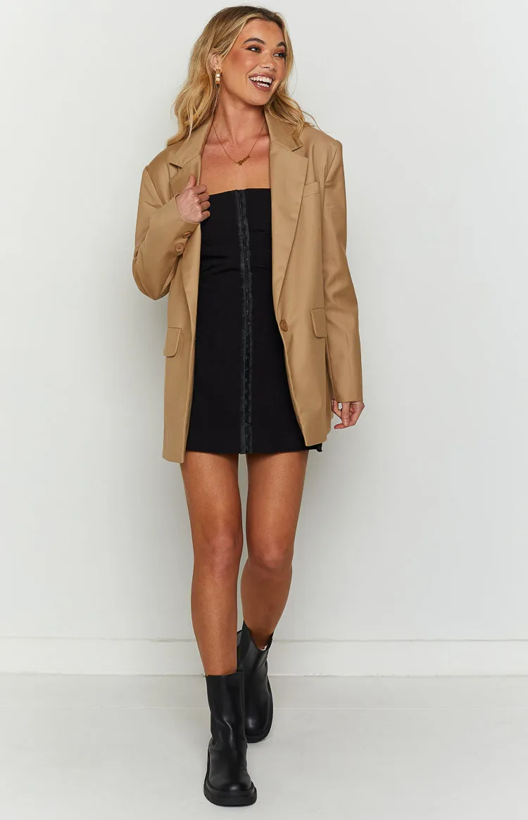 Electra Black Corset Mini Dress sold by Beginning Boutique product image thumbnail 3