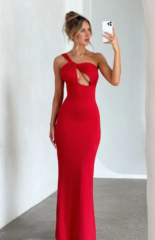 Ellis Red Maxi Dress sold by Beginning Boutique