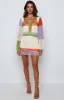 Donovan White Stripe Crochet Dress sold by Beginning Boutique