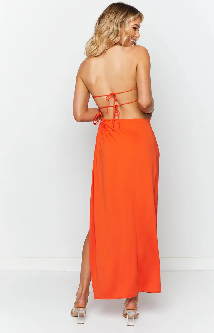 Annika Butterscotch Side Split Maxi Dress sold by Beginning Boutique product image thumbnail 4