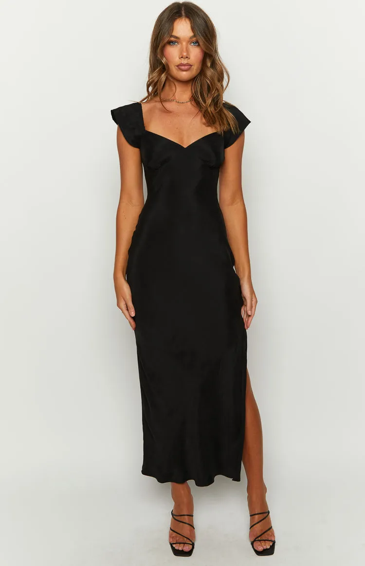 Kora Short Sleeve Black Maxi Dress sold by Beginning Boutique product image thumbnail 2