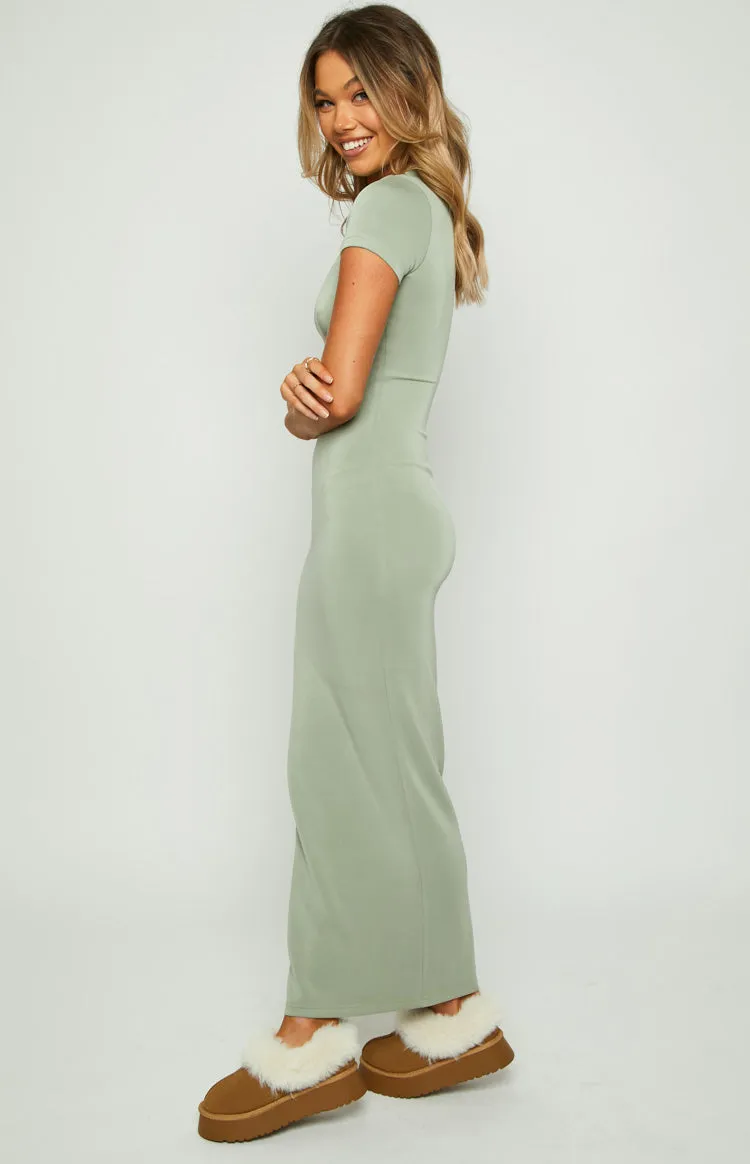 Raya Green Maxi Dress sold by Beginning Boutique product image thumbnail 5