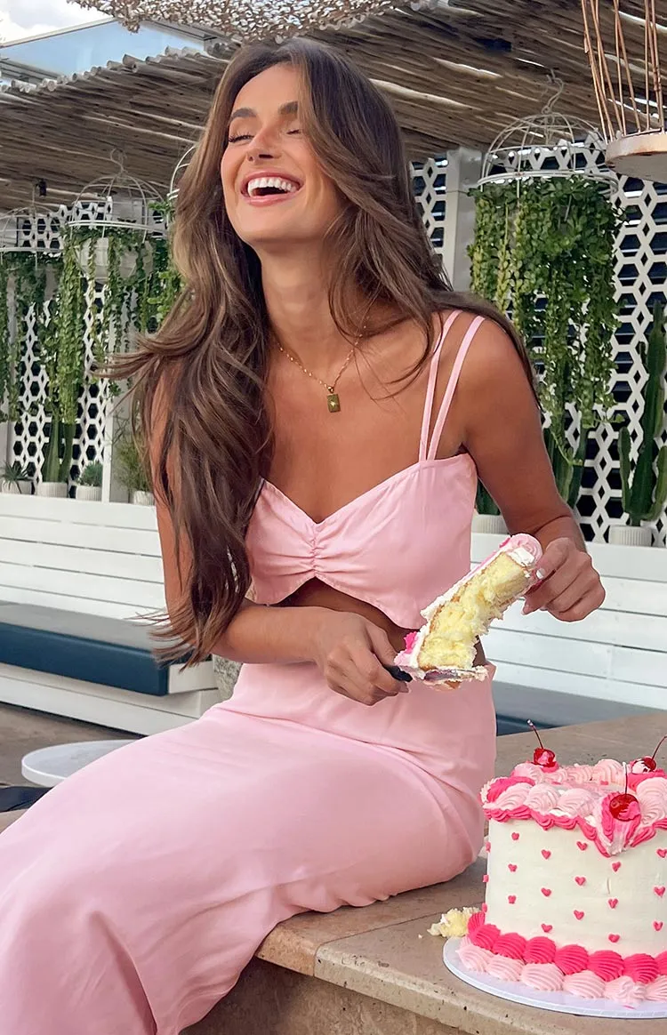 Willa Pink Crop Top sold by Beginning Boutique