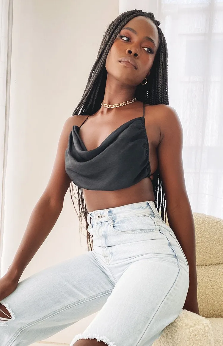 Lioness Born To Be Wild Crop Top Black sold by Beginning Boutique