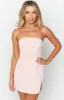 Lauren Pink Strapless Mini Dress sold by Beginning Boutique