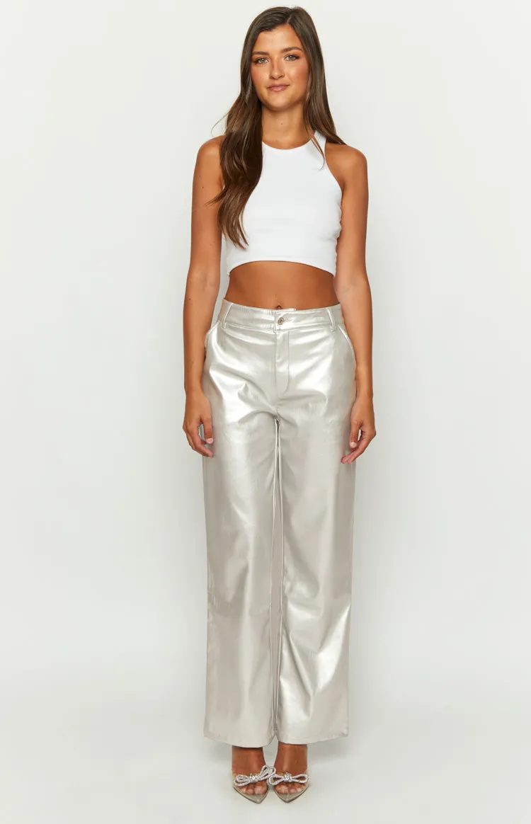 Cool Shades Silver Pants sold by Beginning Boutique product image thumbnail 3