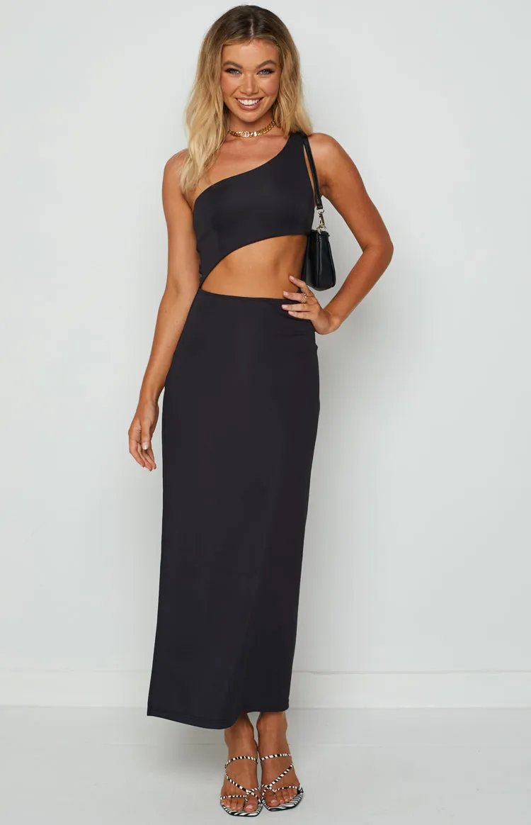 Simone Black Cut Out Maxi Dress sold by Beginning Boutique product image thumbnail 2