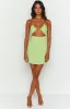 Zona Green Mini Dress sold by Beginning Boutique