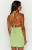 Zona Green Mini Dress sold by Beginning Boutique