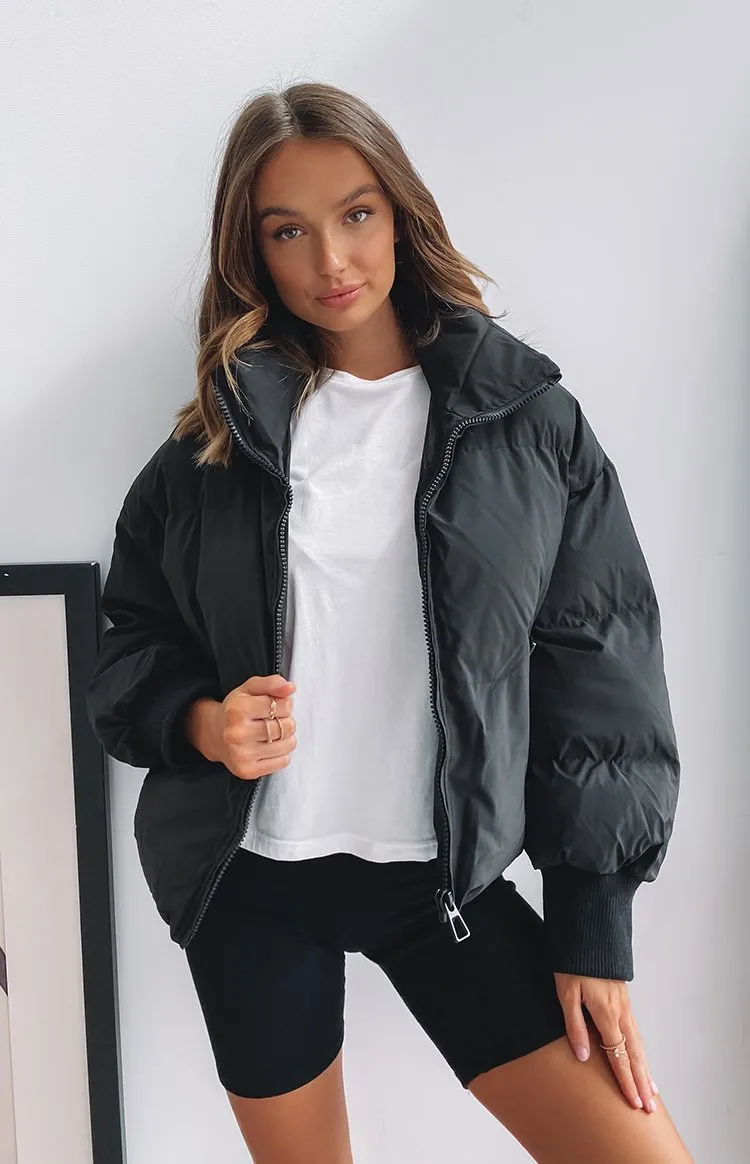 Remi Puffer Jacket Black sold by Beginning Boutique product image thumbnail 3