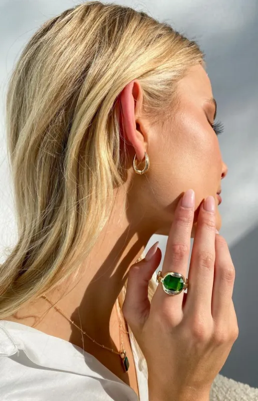 Eclat Honey Huggies Earrings sold by Beginning Boutique