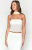 Luna White Crop Top sold by Beginning Boutique