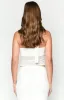 Luna White Crop Top sold by Beginning Boutique