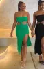 Harbour Green Midi Dress sold by Beginning Boutique