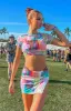 Ruel Multi Print Mesh Tee sold by Beginning Boutique