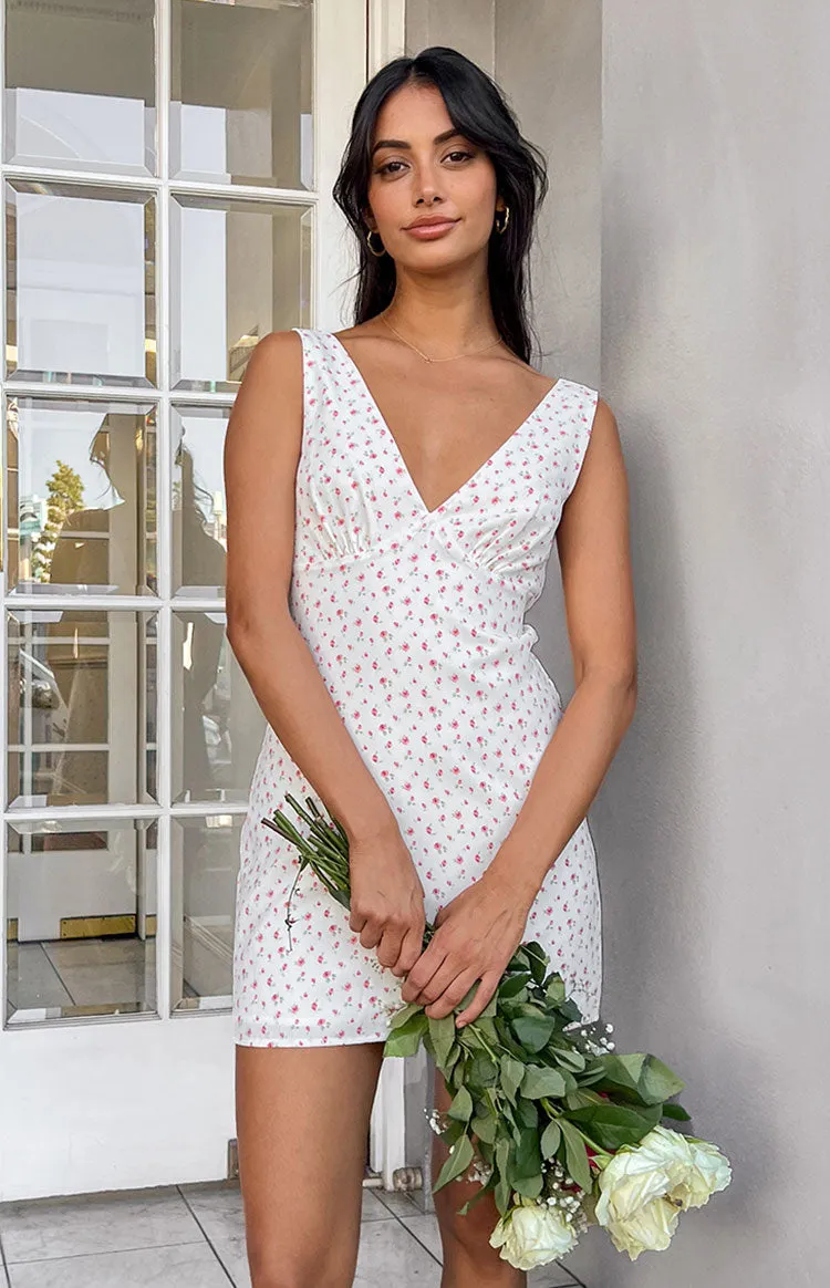 Ivy Rose Pink Floral Mini Dress sold by Beginning Boutique