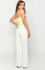 Cabo White Linen Blend Pants sold by Beginning Boutique