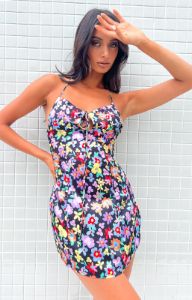 Alba Floral Mini Dress sold by Beginning Boutique