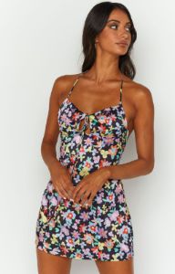 Alba Floral Mini Dress sold by Beginning Boutique