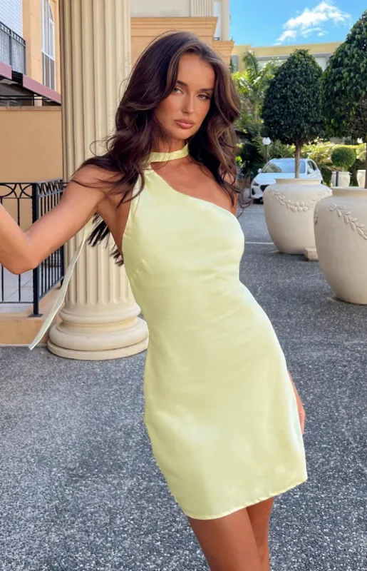 Sunshine Sway Yellow Mini Dress sold by Beginning Boutique