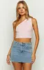 Hamilton Pink One Shoulder Crop Top sold by Beginning Boutique