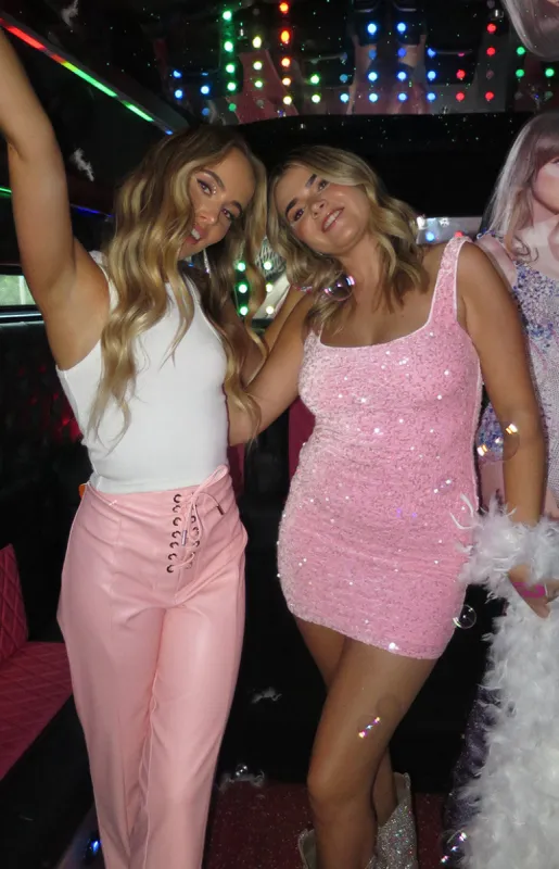 Charming Pink Sequin Mini Dress sold by Beginning Boutique