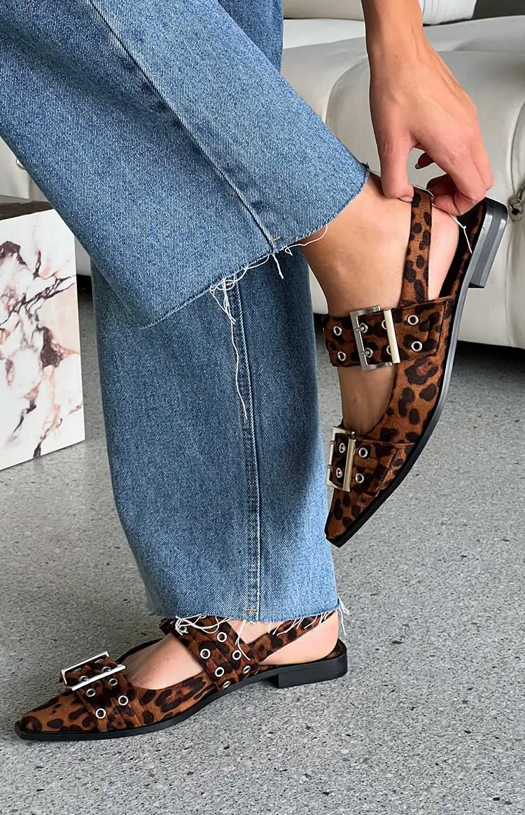 Therapy Matilda Leopard Print Pointed Flats sold by Beginning Boutique