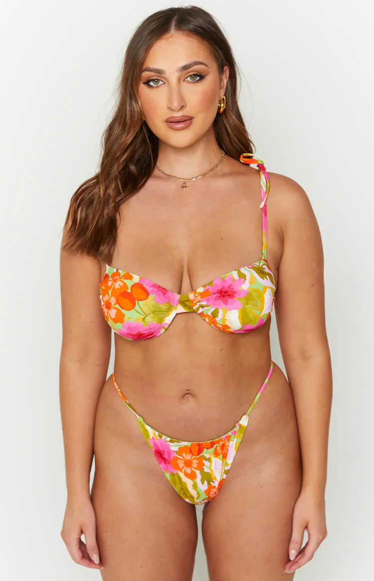 9.0 Swim Quinne Floral Print Bikini Bottom sold by Beginning Boutique product image thumbnail 4