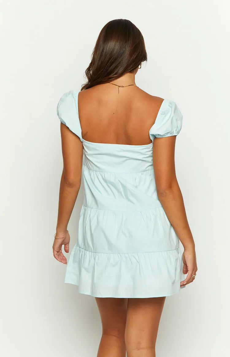 Shari Blue Mini Dress sold by Beginning Boutique product image thumbnail 5