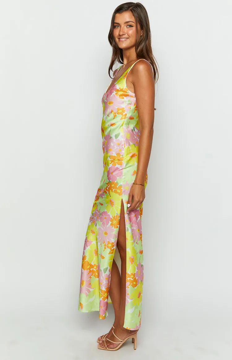 Jovie Yellow Floral Maxi Dress sold by Beginning Boutique product image thumbnail 4