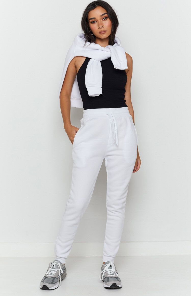 Sports Wear Track Pants White sold by Beginning Boutique product image thumbnail 5