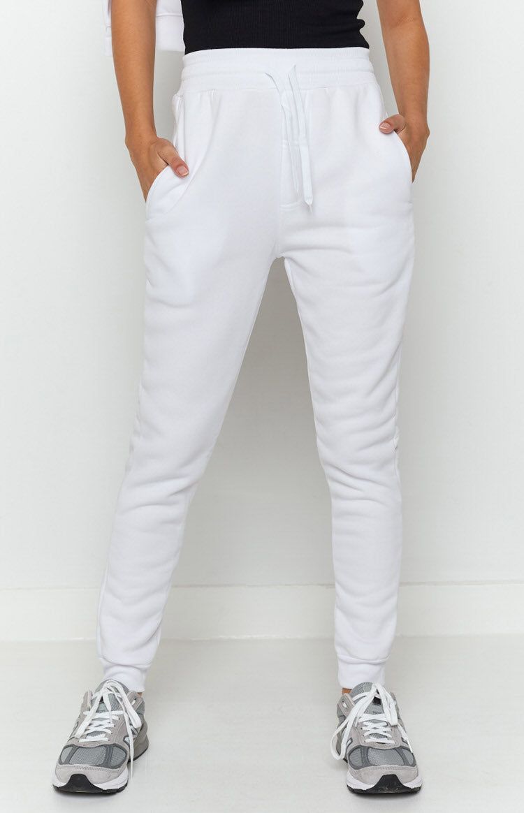 Sports Wear Track Pants White sold by Beginning Boutique