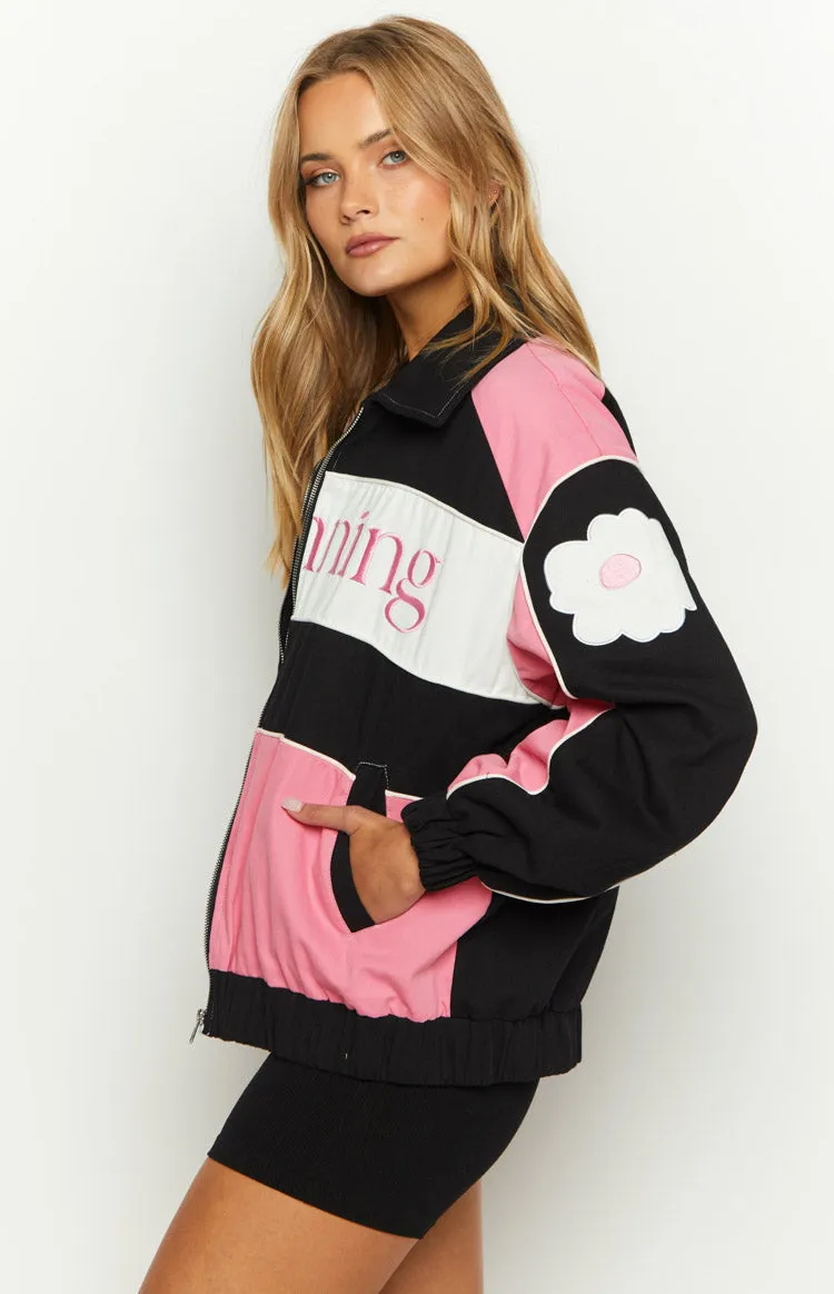 Beginning Pink Bomber Jacket sold by Beginning Boutique product image thumbnail 4