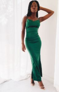 Kissing You Maxi Formal Dress Emerald sold by Beginning Boutique