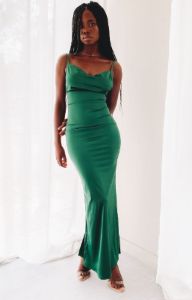 Kissing You Maxi Formal Dress Emerald sold by Beginning Boutique
