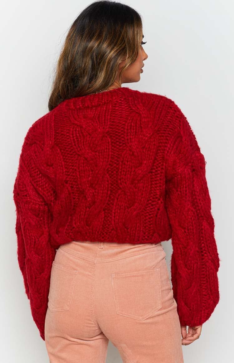 Canter Cropped Sweater Red sold by Beginning Boutique product image thumbnail 10