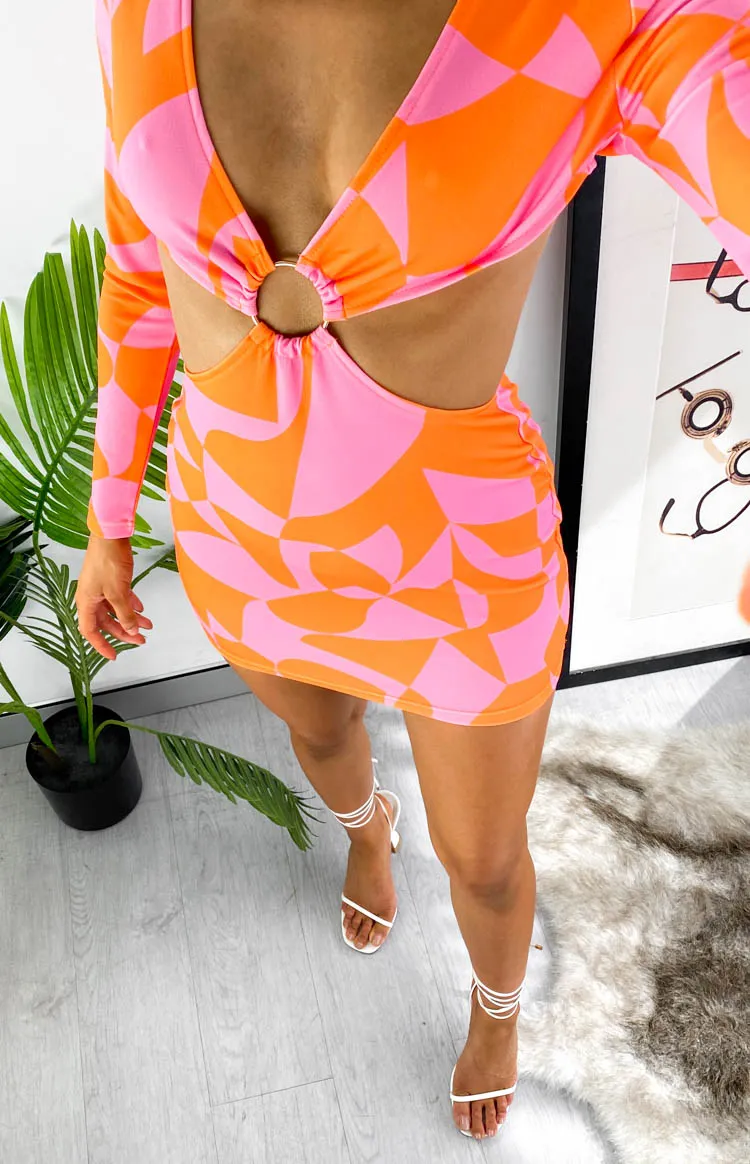Heavenfaced Pink Mini Dress sold by Beginning Boutique product image thumbnail 3
