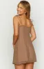 Penny Lane Brown Spotted Mini Dress sold by Beginning Boutique