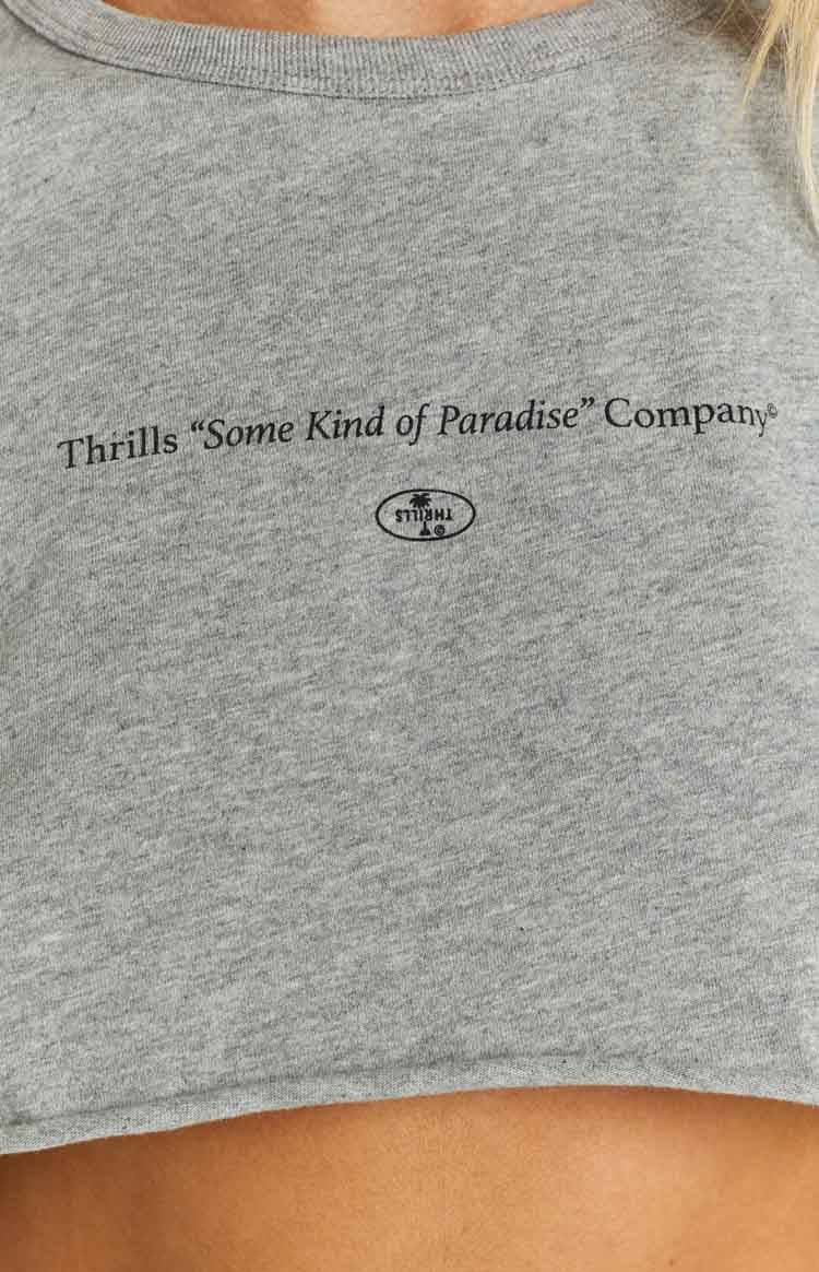 Thrills Some Kind of Paradise Vintage Marle Super Crop Tank sold by Beginning Boutique product image thumbnail 7
