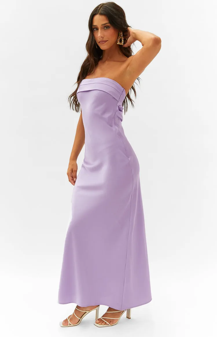 Maiah Lilac Maxi Dress sold by Beginning Boutique product image thumbnail 4