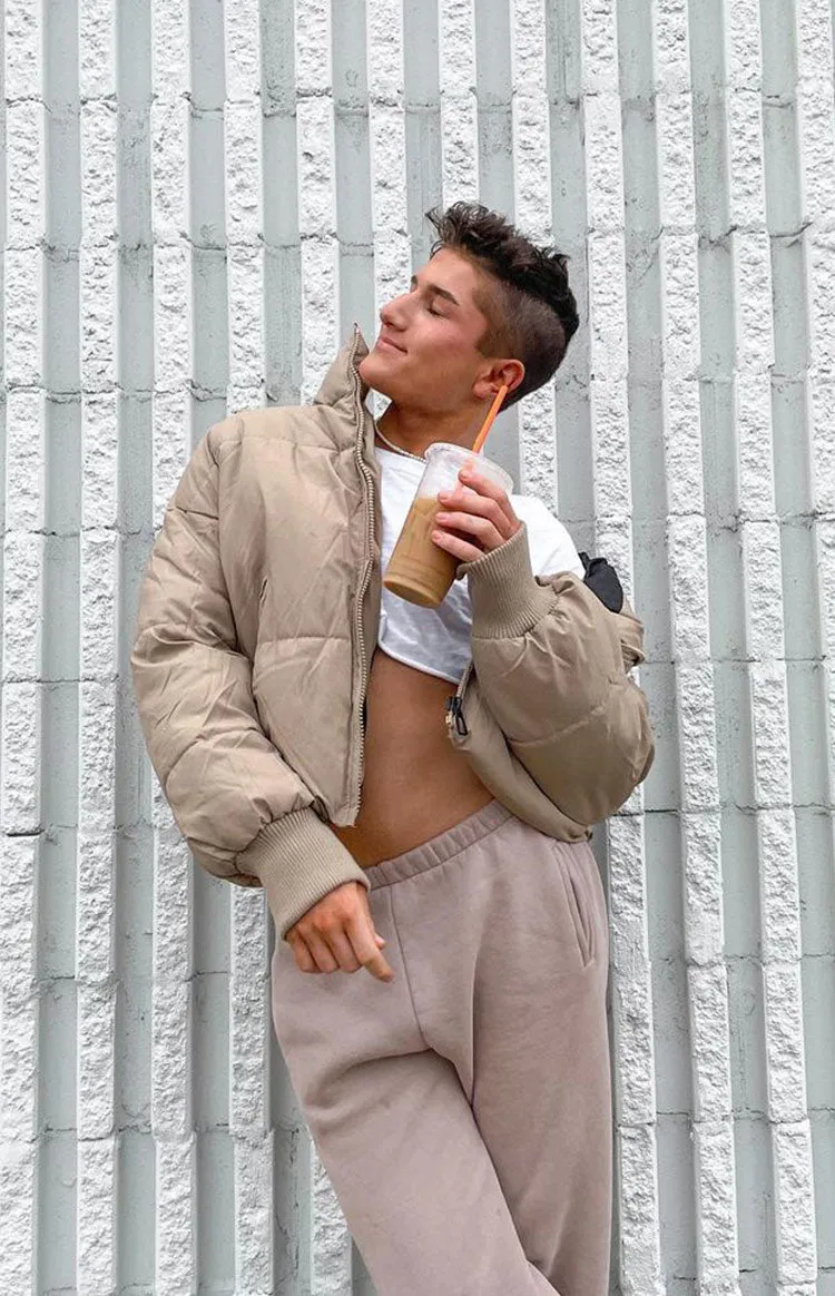 Remi Puffer Jacket Nude sold by Beginning Boutique product image thumbnail 3