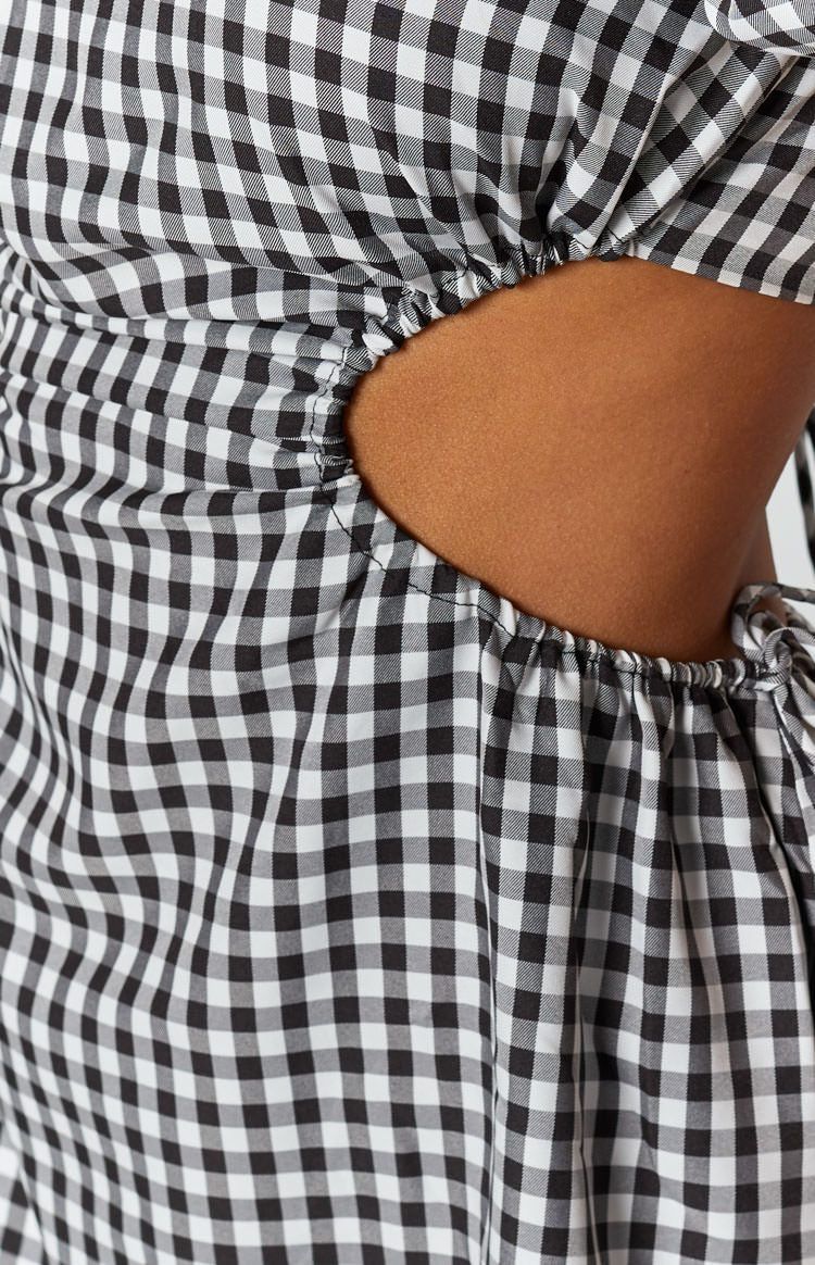Penelope Mini Dress Mono Gingham sold by Beginning Boutique product image thumbnail 7