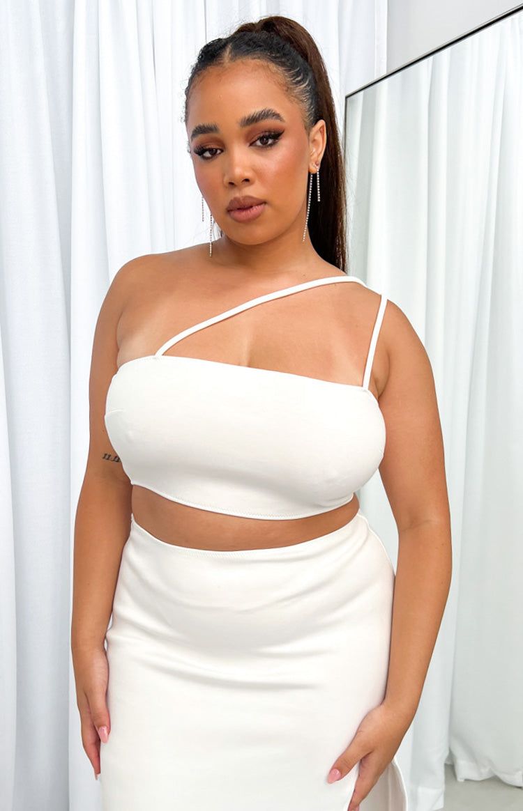 Hunter White Crop Top sold by Beginning Boutique product image thumbnail 2