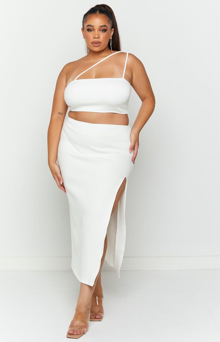 Hunter White Crop Top sold by Beginning Boutique product image thumbnail 5